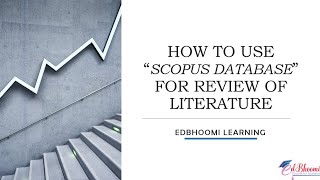 How to use Scopus Database for Literature Review [upl. by Bomke921]