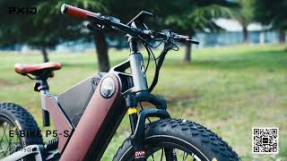 PXID ANTELOPE P5 Upgrade EBIKE Dual Battery Long Range All Terrain Electric Mountain Bike [upl. by Korella940]