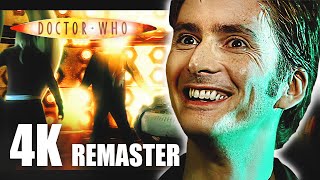 Ninth Doctor Regenerates Into Ten  Doctor Who 4K Remaster  Parting Of The Ways [upl. by Livvyy]