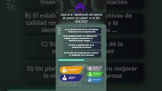 53 ¿Qué es la planificación del sistema de gestión de calidad en la ISO 9001 2015 [upl. by Eneleahs]