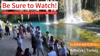 Duden Waterfall Antalya Turkey Soothing Music amp Stunning Nature  Study Meditate Sleep Peacefully [upl. by Adnawuj]