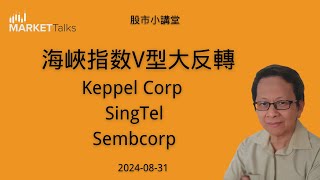 2024 8月31日 海峽指数V型大反轉  Keppel Corp  SingTel Sembcorp [upl. by Eeslehc]