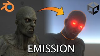 How to use Emission Maps in Blender and Unity [upl. by Dru]