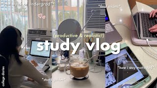 STUDY VLOG 📝 final exams intense cramming how i make my study guides last days of undergrad [upl. by Kenji]