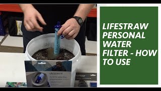 Lifestraw Personal Water Filter  How To Use [upl. by Akerdna538]