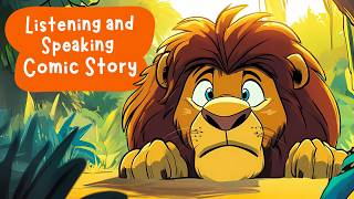 English Story  The Selfish Lion  Listening and Speaking Practice [upl. by Nylesoj517]