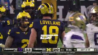 MCCARTHY FINDS COLSTON LOVELAND FOR 41 YARDS [upl. by Moht]