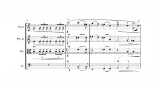 F Mendelssohn  Wedding March String Quartet Score [upl. by Aninotna]