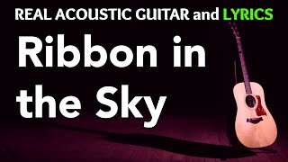 Ribbon in the Sky  Stevie Wonder  Acoustic Karaoke [upl. by Asina]