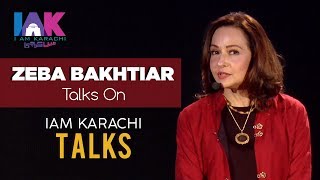 Zeba Bakhtiar  IAK TALKS  I AM Karachi [upl. by Orofselet416]