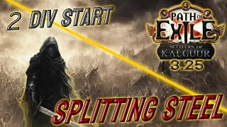 1080 mil DPS Splitting Steel Slayer  Splitting The Atlas  Path of Exile 325 [upl. by Shien]