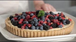 Crostata di frutta senza cottura la video ricetta [upl. by Pompea]