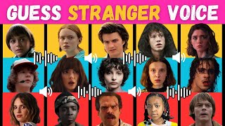 Guess The Voice 🔊 The ULTIMATE Quiz For STRANGER THINGS Fans 🎬 Netflix Eleven Mike Will Jim [upl. by Duvall655]