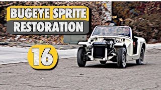 Bugeye Sprite Restoration Part 16  driving the car [upl. by Vernice490]