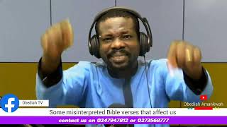 Some misinterpreted Bible verses that affect us [upl. by Reeves]