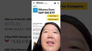 iShares SampP 500 ETF investing personalfinance finance stockmarket ivv indexfunds etf ishares [upl. by Ainehta]