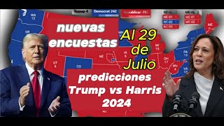 ELECCIONES USA 2024 ENCUESTAS PARA EL MAPA ELECTORAL AL 29 DE JULIO [upl. by Ona]