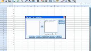 SPSS 19 Prueba de Hipótesis para la media poblacional caso 2 [upl. by Ody872]