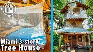 3Story Tree House Built on a Permaculture Farm in Florida [upl. by Gavrilla]