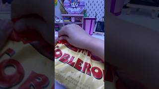 Unboxing Mini Toblerone Milk Chocolate 🍫with Almond and Honey shorts viral [upl. by Aierb]