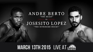 Fight Preview ‘Berto vs Lopez and ‘Porter vs Garcia  March 13 2015 [upl. by Yulma]