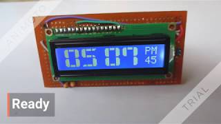 CLOCK USING ATMEGA 8 [upl. by Niccolo361]