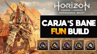 AMAZING FIGHTS WITH THIS CARJAS BANE BUILD  Horizon Forbidden West Build [upl. by Assenaj]