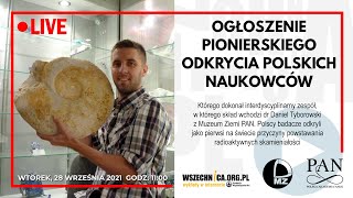 Radioaktywne skamieniałości  odkrycie  dr Daniel Tyborowski prof Magdalena DługoszLisiecka [upl. by Ern156]