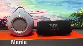 4K HDR Devialet Mania VS JBL Charge 5 WIFI Comparison Bass Test Demo [upl. by Maxima]