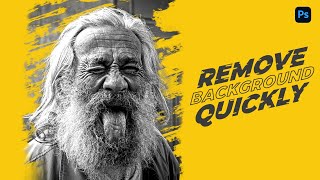 Remove Backgrounds quickly  How to use Quick selection tool in photoshop  Beginners guide [upl. by Airetas]