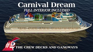 How to build Carnival Dream In Minecraft  Part 2 The Crew Decks and Gangways [upl. by Airal]