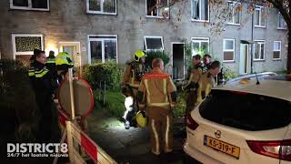 Fikse woningbrand zorgt voor veel schade Hoogveen Den Haag [upl. by Emolas]