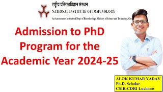 NII PhD Program 20242025 Wintersession  Complete Details [upl. by Oiziruam]