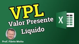 Como calcular o Valor Presente Líquido  VPL no excel [upl. by Brenton]