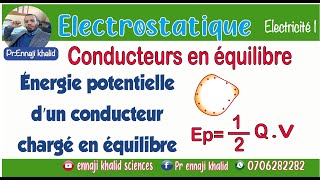 Energie potentielle d’un conducteur chargé en équilibre [upl. by Ydur586]