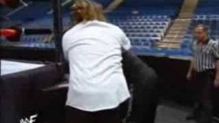 The Rock vs Mankind  Empty Arena match  Part 1 [upl. by Gschu137]