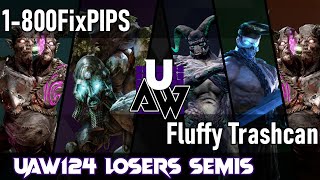 UAW124 Top 8  1800FixPIPS vs Fluffy Trashcan Match 1315  Losers Semifinals [upl. by Adlesirc]