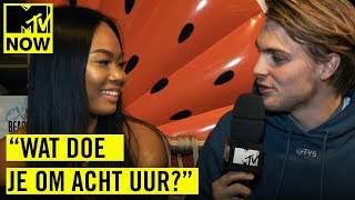 LENA uit EOTBDD versiert RIJK  MTV NOW SPECIAL Persdag Ex on the Beach Double Dutch [upl. by Gretna]