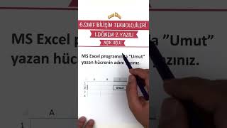 6Sınıf Bilişim Teknolojileri 1Dönem 2Yazılı Açık Uçlu Klasik Yazılı [upl. by Agate]