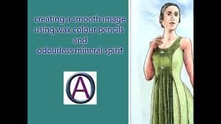 Using mineral spirits to improve wax pencil colour [upl. by Donalt]