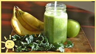 EAT  Banana Kale Smoothie Recipe [upl. by Nylavad]