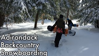 Adirondack Backcountry Snowboarding [upl. by Shelia]