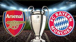 FC ARSENAL LONDON vs FC BAYERN MÜNCHEN  CHAMPIONS LEAGUE  ACHTELFINALE [upl. by Hillari]