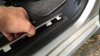 Mercedes ML W163 door threshold trim removal [upl. by Borchert]