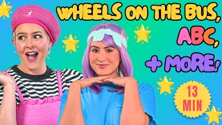 ABC Wheels On The Bus  MORE  Nursery Rhymes and Kids Songs Educational Videos for Kids amp Babies [upl. by Euqinot]