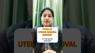 Types of Uterus removal surgery I Hysterectomy [upl. by Teplica]