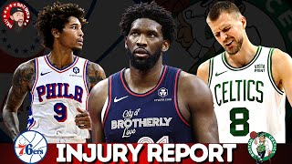 Sixers vs Celtics Injury Report Kelly Oubre RETURNING amp should the Sixers BENCH Tobias Harris [upl. by Hsac]