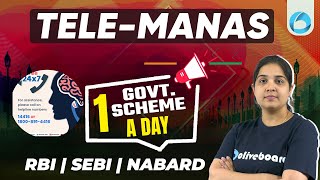 Tele Manas Scheme  Government Scheme a Day  Schemes Explained By Pooja Maam [upl. by Sixele18]