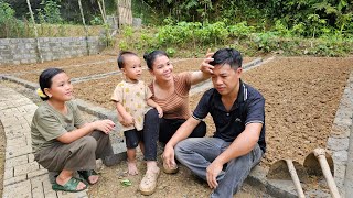 Family Building a Vegetable Garden  Farm Life  Hà Tòn Chài [upl. by Neiluj418]