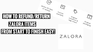 How to process item return from Zalora  Refund  Easy  Free  Tutorial [upl. by Epp]